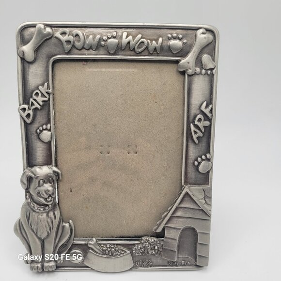 Metal Dog Picture Frame for Man's Best Friend 5 x 7 - Picture 1 of 8
